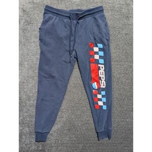 Pepsi Mens Navy Blue Graphic Joggers Sweatpants Size M LJ12222LB